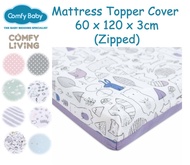 Comfy Living Mattress Set Topper Cover / Bedsheet 60cm x 120cm x 3cm