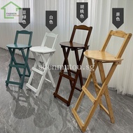 Foldable Bar Stool High Stool Household Folding a High Stool Heightened Chair Living Room High Stool Adjustable DQRF