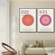 Number 666 777 Energy Spiritual Zen Art Poster Vintage Aura Angel Canvas Painting Wall Prints Pictur
