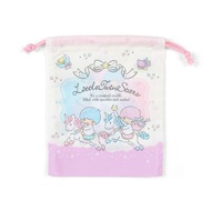 【Direct from Japan】 Little Twin Stars Gusseted Drawstring Bag S (Ribbon) 733989