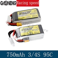 Tattu R-Line 1.0 LiPo 750mAh 11.1V 14.8V 95C 3S 4S1P Lipo Battery Pack With XT30 Plug for RC FPV Rac