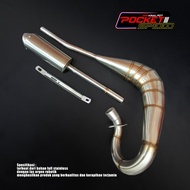 SUZUKI Yamaha DT100/125 & TS100/125 Stainless Steel anti-rust Exhaust, Pnp Capsule Silencer