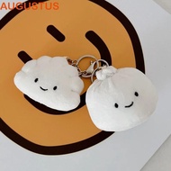 AUGUSTUS Steamed Stuffed Bun Plush Pendant, Keyring Dumpling Dumpling Plush Keychain, Bag Pendant Creative 10cm Soft Dumpling Plush Toy Bag Hanging