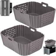 Pelapik Penggoreng Udara Silikon BYKITCHEN untuk Ninja SL401 Double Stack 2 Basket Airfryer, Pelapik