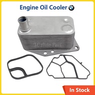 Auto parts Engine Oil Cooler With Gasket For BMW X1 X3 X5 E46 E60 E61 E83 E87 E90 E91 M47 120d 318d 