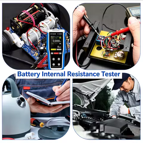 HP9000S 4-Wire Battery Tester 0-200Ξ© 0-100V, USB Data Log Rechargeable Internal Resistance Meter for