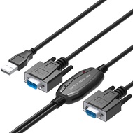 USB TO 2 COM 9 CONVERTER CABLE,USB TO 2RS232 CABLE 1M5 M-PARD MD114