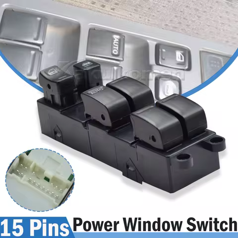 Power Window Control Switch Front Left For Nissan Almera Tinon For Navara pickup25401-VB000 25401-6Z