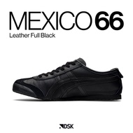 Onitsuka Tiger Mexico 66 Leather Full Black 100% Original Sneakers Casual Pria wanita Sepatu Ori Mur