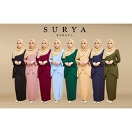 KEBAYA SURYA by NUR GALLERY 📍 kebaya labuh cutting loose / kebaya como crepe / kebaya plain