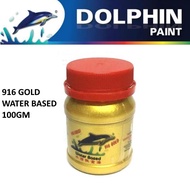 Dolphin 916 Water Based Gold Paint 100ml