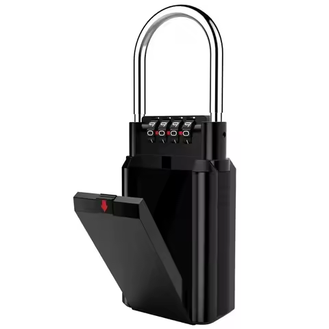 ombination Lock Box Key Storage Lock Box 4-Digit Combination Lock Waterproof Key Password Box