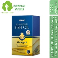 【Official store-BUY 3 FREE 1】GNC High Purity 97%3 Deep Sea Crown Fish Oil 60 Soft Capsules Fitness M