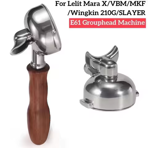 Coffee Filter Holder for VBM, SLAYER, Wingkin, Lelit Mara X, E61 Grouphead, Double Spout, 58mm Filte