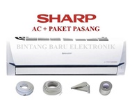 PEMASANGAN DKI + AC INVERTER PLASMACLUSTER SHARP 1,5 PK AH-XP13WHY R32