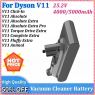 25.2V 4000/5000mAh for Dyson V11 Vacuum Cleaner Battery Rechargeable Battery for V11 Series Clip Typ