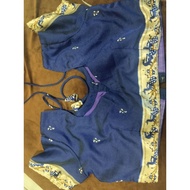 navy blue saree blouse code 24