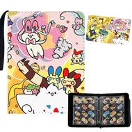 Eevee‌ Mezastar Oval 72-slot Card Holder 12-slot Pokémon Binder Replacement Zipper Mingyao Star Card