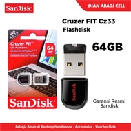 Usb Flash Sandisk 64GB Cruzer Fit CZ33