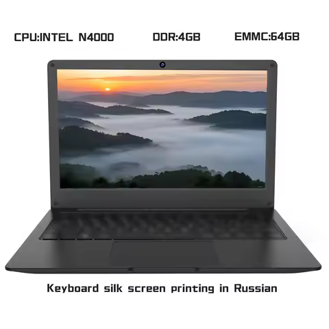 Laptop Computer 11.6inch Ddr4G+Emmc64Gb Supports Wifi, Bluetooth, Hdmi, Headphone Jack, Tf Memory Ca