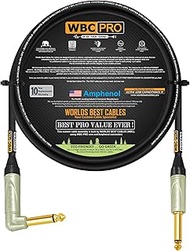 2 Foot - WBC-PRO-Guitar – 20 AWG - Low-Cap (18pF/ft) – Pro-Grade – Graphite-Based - Dual-Shielded Gu