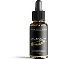 BASK&LATHERGRO&GlowLiquidVitamin,LiquidCollagenforWomen,IngredientswithCollagen,Biotin,M,Beauty,Help