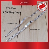 READY STOCK | Original 925 Silver SM FZ Bangle For Kids | 925 纯银 小孩手链 | Gelang Tangan Budak Lelaki P