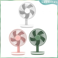 [lzdhuiz3] Table Fan Personal Fan with Night Lamp USB Battery Powered for Dormitories