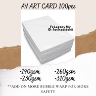 310gsm A4 100PCS ART CARD ART PAPER GLOSSY 2 SIDE