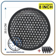 8" Inch Plastic Speaker Ram 8" Round Plastic Speaker Grill Cover 8inch Protective Net Speaker Cover 