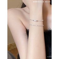 Pure Silver Simple Korean Version Starry Sky Niche Personality High-end Feel Female Student Light Lu