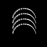 MICHELIN Car tire decoration personalized modification sticker 3D PVC white yellow red orange tire s