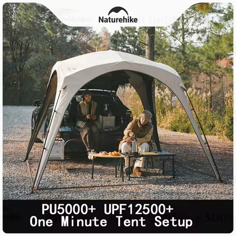 Naturehike Dome Tent Canopy Waterproof PU5000+ UPF12500+ Quick Open Docking Tent Outdoor Camping Lar
