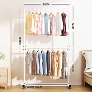 LG Rak Baju Gantung Berdiri 2 Susun Rak Gantungan Baju Besi Rak Baju Gawang Estetik Stand Hanger 200