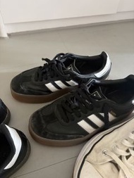 adidas 黑色厚底samba