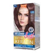 Lolane Aroma Extra Keratin(125ml.)โฉมใหม่ ครีมย้อมผมโลแลน โลแลน อโรมา คัลเลอร์ ครีม สีย้อมผมมีหลายสี