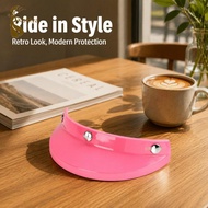 [kokiya] Bike Visor Peak Shield Versatile Trendy Men  Snap Unique 3 Snap Practical Easy to Install D