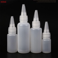 10pcs/lot 10ML/20ML30ML/50ML Empty PE Plastic Glue Bottles With Screw-On Lids Squeeze Liquid Ink Oil Dropper Bottles