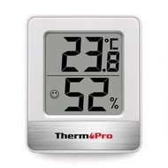 ThermoPro TP49 Mini Weather Station Indoor Thermometer Hygrometer Balck White Thermometer Humidity M