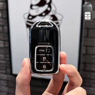 📢3ปุ่ม เคสกุญแจรถยนต์สำหรับ Honda เคสกุญแจรถ Honda Civic Hatchback Civic City พวงกุญแจรถ Honda