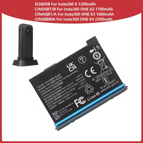 Premium Rechargeable Replecement Battery CINSBBMA CINOSBT/B For Insta360 ONE X2 X3 X ONE X4 CINOSBT/