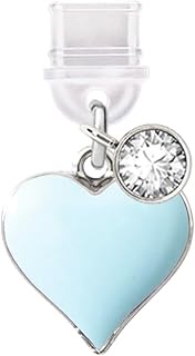 ELISE & FONDA TP847 Type-C Charging Port Anti Dust Plug Little Love Heart Cell Phone Charm for iPhon