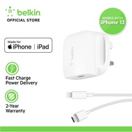 Belkin BOOST↑CHARGE USB-C Wall Charger 18W + USB-C to Lightning Cable