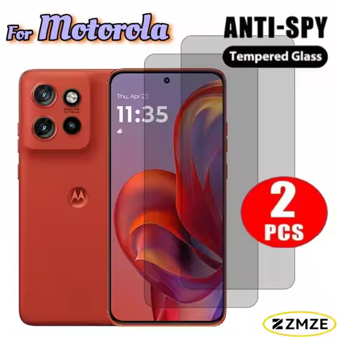 2 Pcs Privacy Anti-Spy Tempered Glass For Motorola Edge 70 30 20 60 Stylus 60 50 30 Neo 30 Pro 20 Fu