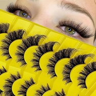 Mango Eye Extensions 7 Pairs Ultra Light 3D Stripe D-Roll Long-lasting Fluffy Eyelashes