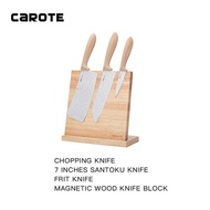 Pisau ✅ Non Stick Stainless Steel Kitchen Knife Set 4 Pcs Set Chopping Knife + 7 Inches Santoku Knif
