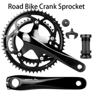 JIANKUN IXF Bike Crankset Road Bike Crankset 110/130BCD Hollow Crankset Double Disc 20/22 Speed Folding Bike Crankset 34-50T/39-53T Chainring Bike Cranks With Bottom Bracket Parts