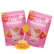 IT'S MANUKA Honey Lollipop Strawberry 84g x2 Bags | Manuka Honey Candy Round Lollipop | Kids Favorit