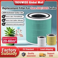 Levoit Core 300/300S Filter True HEPA 3-Stage Replacement Filter Toxin Absorber/Pet Allergy/Mold Bac