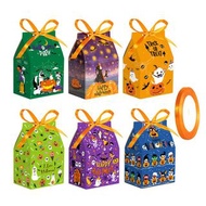 24Sets Halloween Paper Gift Box Trick or Treat Ghost Pumpkin Biscuit Can